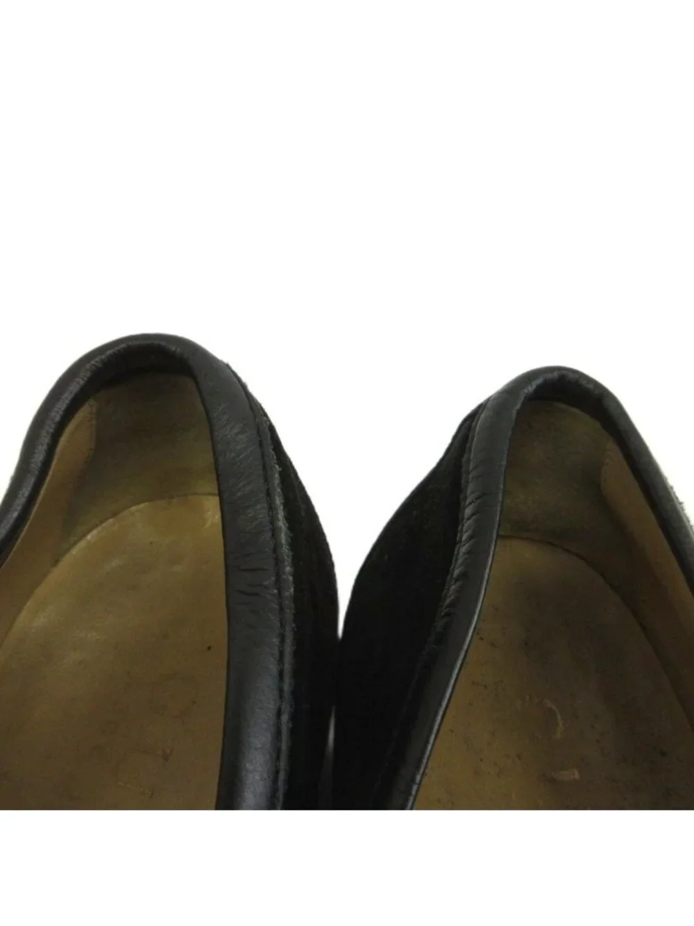 Gucci Loafers Moccasins Suede Horsebit Gold Black